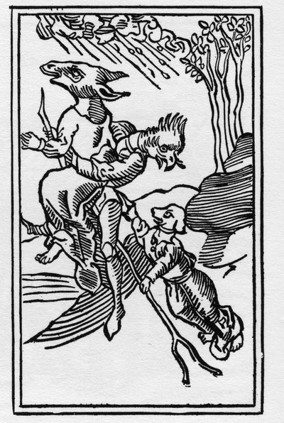 Streghe trasformate in animali incisione del 1489 in 