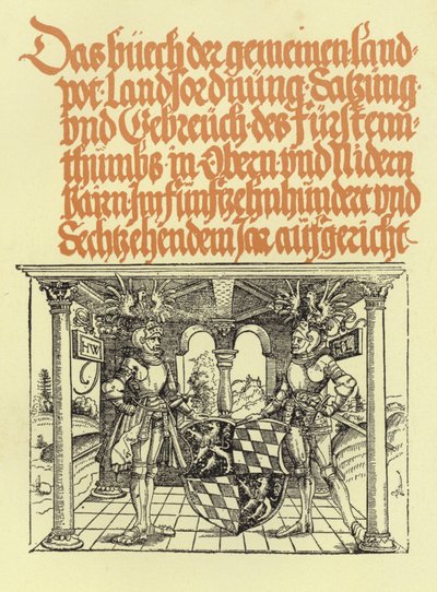 Xilografia dal Bairish Landplot da German School