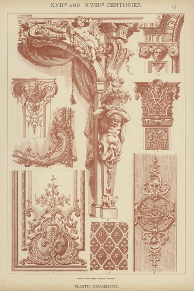 XVII e XVIII secolo, ornamenti plastici da German School
