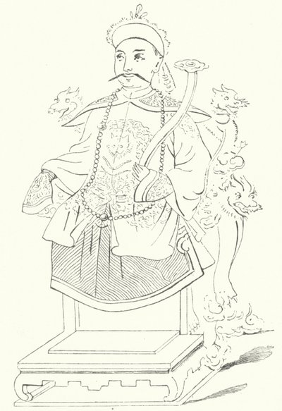 Imperatore Xianfeng della Cina (incisione) da German School