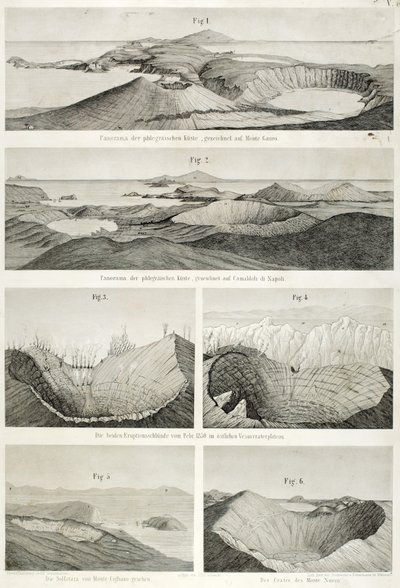Veduta della costa flegrea, disegnata da Monte Gauro da German School