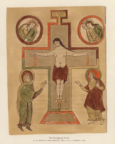 La crocifissione di Gesù Cristo da German School