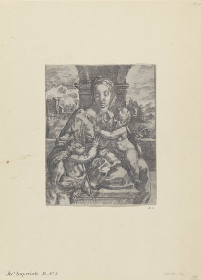 Maria con Bambino e il giovane Giovanni Battista da Gerolamo Imperiale