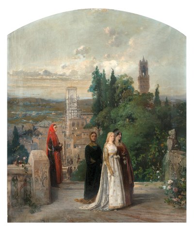 Dante e Beatrice da Gerolamo Induno