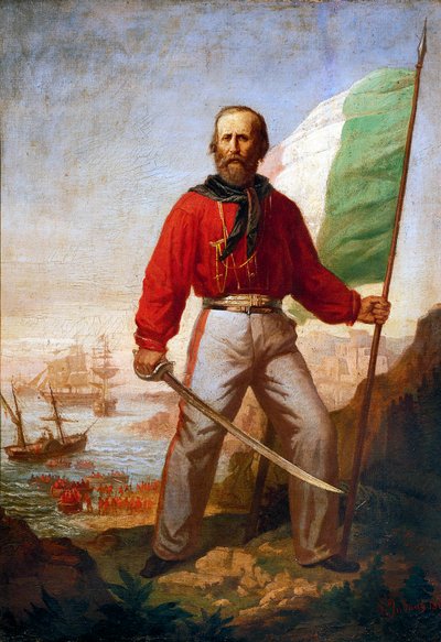 Giuseppe Garibaldi durante lo sbarco dei Mille a Marsala da Gerolamo Induno