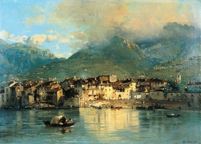 Pescarenico, di Gerolamo Induno da Gerolamo Induno