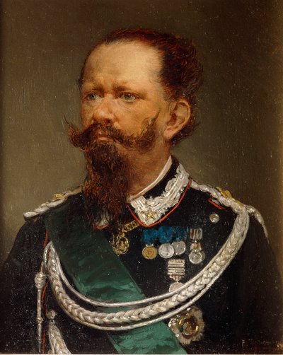 Ritratto di Vittorio Emanuele II da Gerolamo Induno
