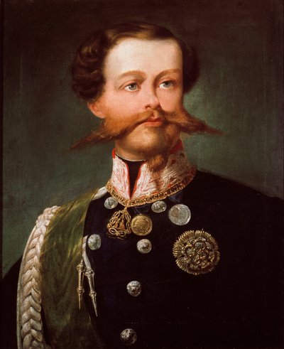 Ritratto del Duca di Savoia Vittorio Emanuele II. 1848 da Gerolamo Induno