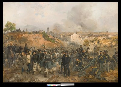 La caduta di Palestro, 30 maggio 1859 da Gerolamo Induno