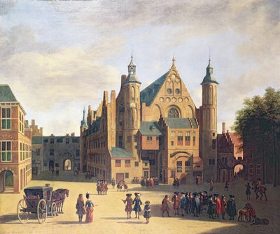 Una piazza di Haarlem da Gerrit Adriaensz Berckheyde