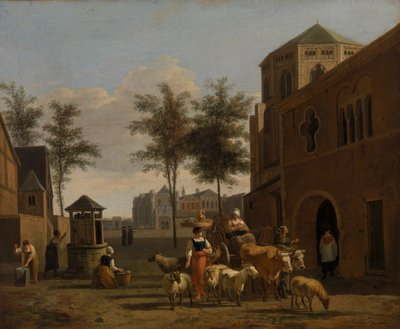 Veduta di Colonia con le chiese di San Gereone e San Pantaleone, c.1670 da Gerrit Adriaensz Berckheyde
