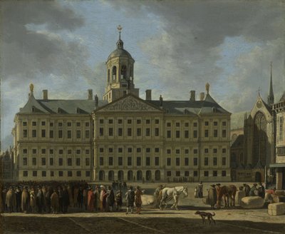 Il municipio su Piazza Dam, Amsterdam, 1672 da Gerrit Adriaensz Berckheyde