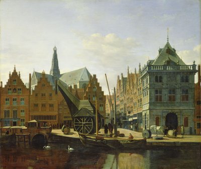 Veduta dello Spaarne a Haarlem, 1667 da Gerrit Adriaensz Berckheyde