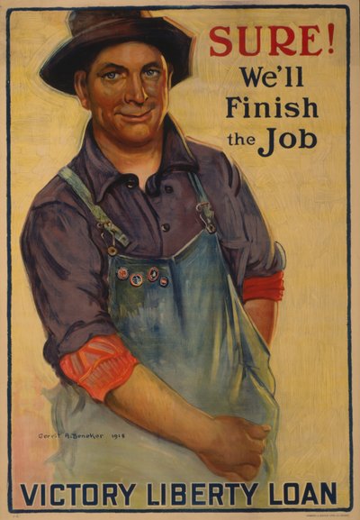 Certo! Finiremo il lavoro Victory Liberty Loan, 1918 da Gerrit Albertus Beneker