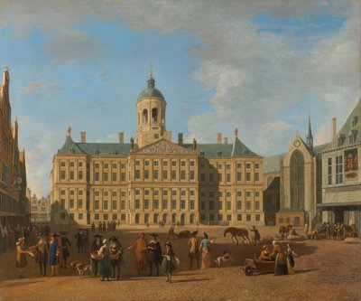 Il Municipio su Piazza Dam, Amsterdam da Gerrit Berckheyde
