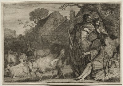 Un angelo predice la nascita del figlio di Abramo da Gerrit Claesz. Bleker