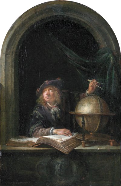 Astronomo alla finestra da Gerrit Dou