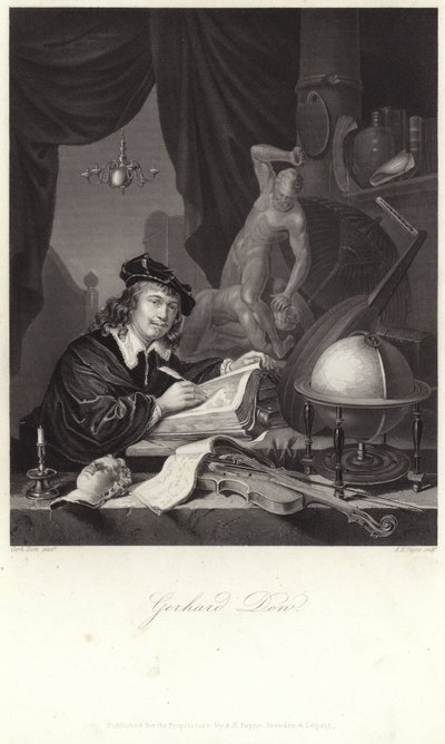 Ritratto di Gerrit Dou da Gerrit Dou