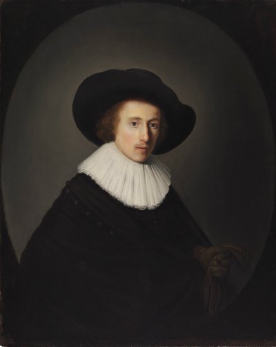 Ritratto di uomo con cappello da Gerrit Dou