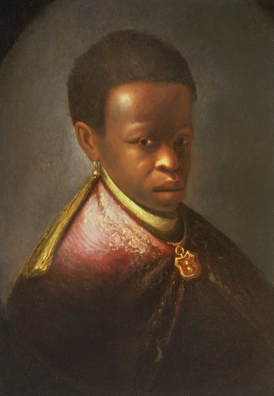 Ritratto di un cortigiano nero da Gerrit Dou