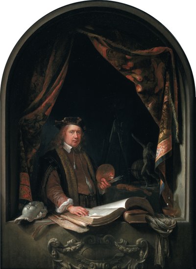 Autoritratto di Gerard Dou (1613-1675) da Gerrit Dou