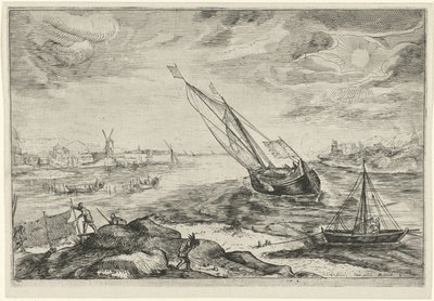 Veduta del fiume da Gerrit Gauw