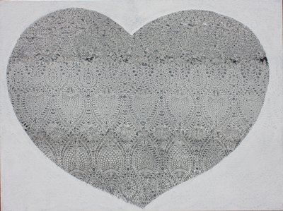 Cuore di neve, 2023 (acrilico su tela) da Gerrit Greve