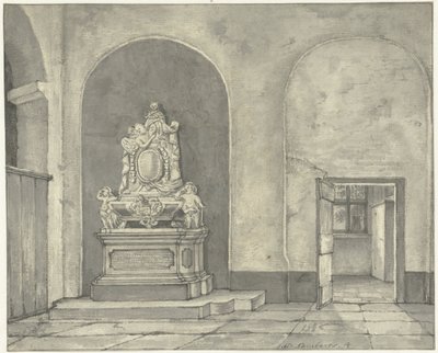 Monumento funebre di Balth. Fredericus von Stosch nella chiesa di San Giovanni a Utrecht da Gerrit Lamberts
