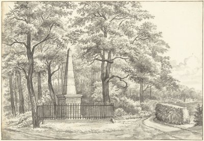 Il monumento a Witte van Haemstede, eretto nel 1817 da David Jacob van Lennep presso la Casa di Manpad a Heemstede da Gerrit Lamberts