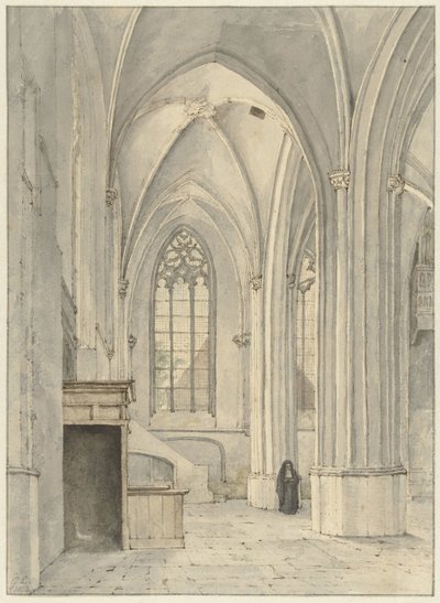 Interno della chiesa di Rhenen da Gerrit Lamberts