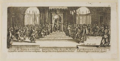 Distribuzione delle ricompense, tavola diciotto da Le grandi miserie della guerra da Gerrit Lucasz van Schagen