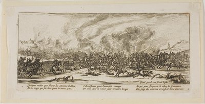 La battaglia, terza tavola da Le grandi miserie della guerra da Gerrit Lucasz van Schagen