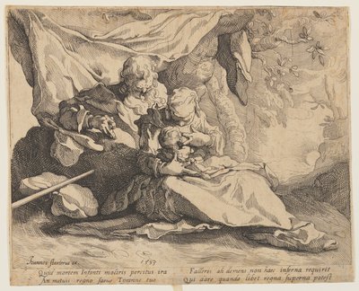 Il riposo durante la fuga in Egitto da Gerrit Pietersz