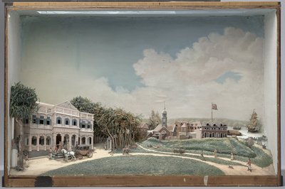 Diorama di Government Square a Paramaribo da Gerrit Schouten
