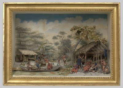 Diorama di un campo caraibico da Gerrit Schouten