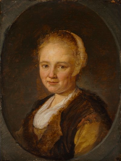 Una giovane donna da Gerrit or Gerard Dou