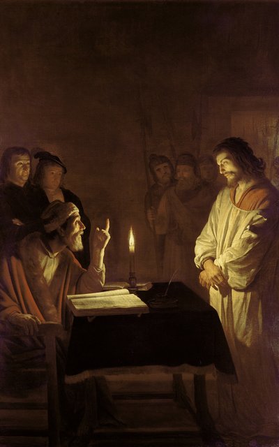 Cristo davanti al Sommo Sacerdote, 1617 da Gerrit van Honthorst