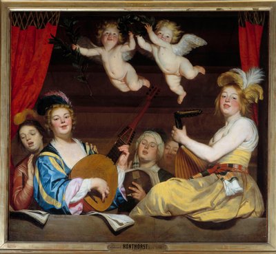 Il concerto, dipinto di Gerrit Van Honthorst da Gerrit van Honthorst