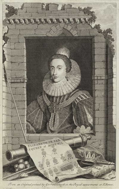 Ritratto di Elisabetta Stuart, Regina di Boemia da Gerrit van Honthorst