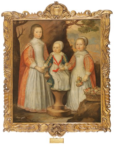 Ritratto dei tre figli di George Preston di Holker, 1650 da Gerrit van Honthorst