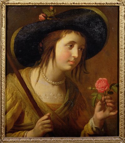 Principessa Sofia di Boemia, madre di Giorgio I come pastorella da Gerrit van Honthorst