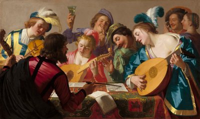 Il concerto, 1623 da Gerrit van Honthorst