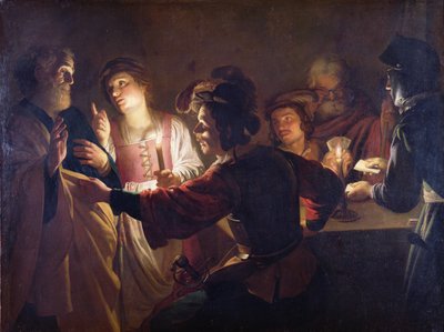 Il rinnegamento di San Pietro, c.1620 da Gerrit van Honthorst