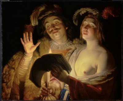 Il duetto da Gerrit van Honthorst
