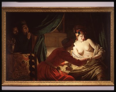 La caccia alle pulci da Gerrit van Honthorst