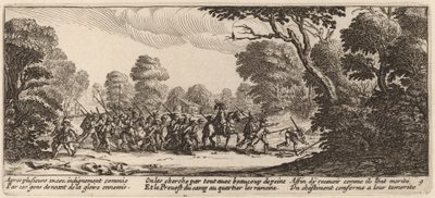 Scoperta dei soldati criminali da Gerrit van Schagen after Jacques Callot
