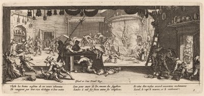 Saccheggio di una Grande Fattoria da Gerrit van Schagen after Jacques Callot