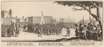Reclutamento delle truppe da Gerrit van Schagen after Jacques Callot