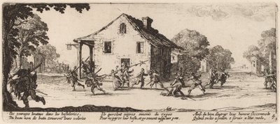 Scena di Saccheggio da Gerrit van Schagen after Jacques Callot