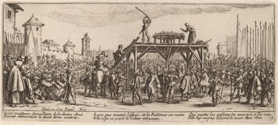 La ruota da Gerrit van Schagen after Jacques Callot